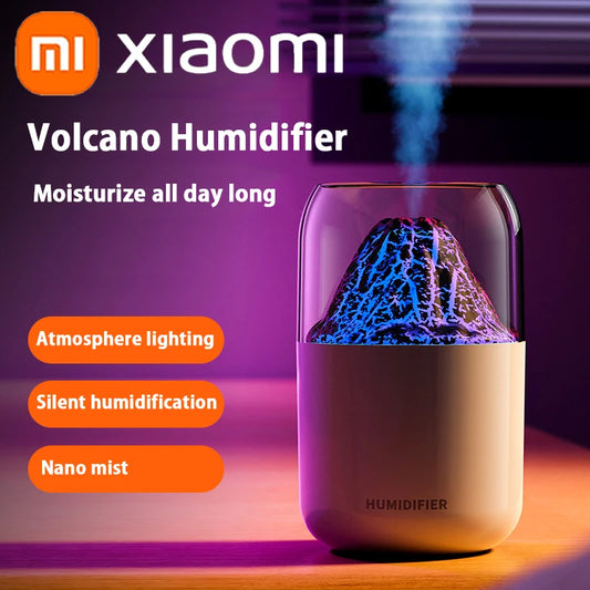 Volcano Planet Humidifier 300Ml Home Bedroom Colorful Usb Essential Oil Diffuser Humidifier Desktop Silent Humidifiers