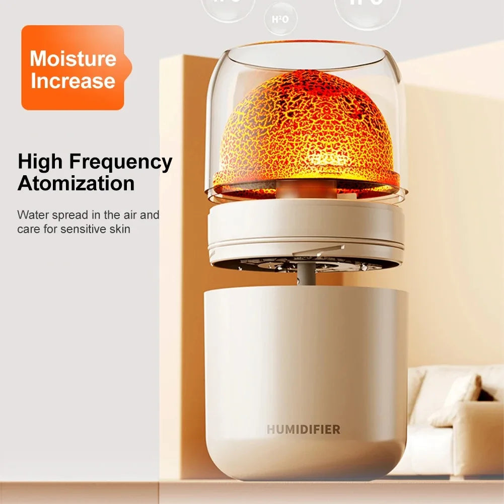 Volcano Planet Humidifier 300Ml Home Bedroom Colorful Usb Essential Oil Diffuser Humidifier Desktop Silent Humidifiers