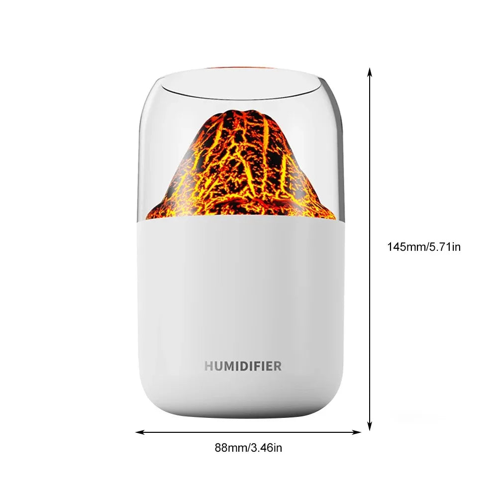 Volcano Planet Humidifier 300Ml Home Bedroom Colorful Usb Essential Oil Diffuser Humidifier Desktop Silent Humidifiers